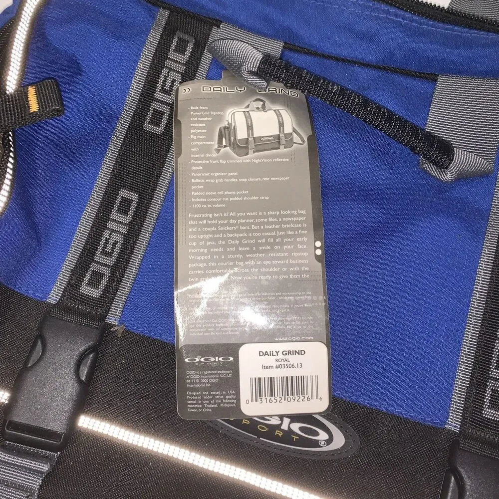 OGIO Sport Bag Black Blue Gym Athletic Hand Carry All Laptop